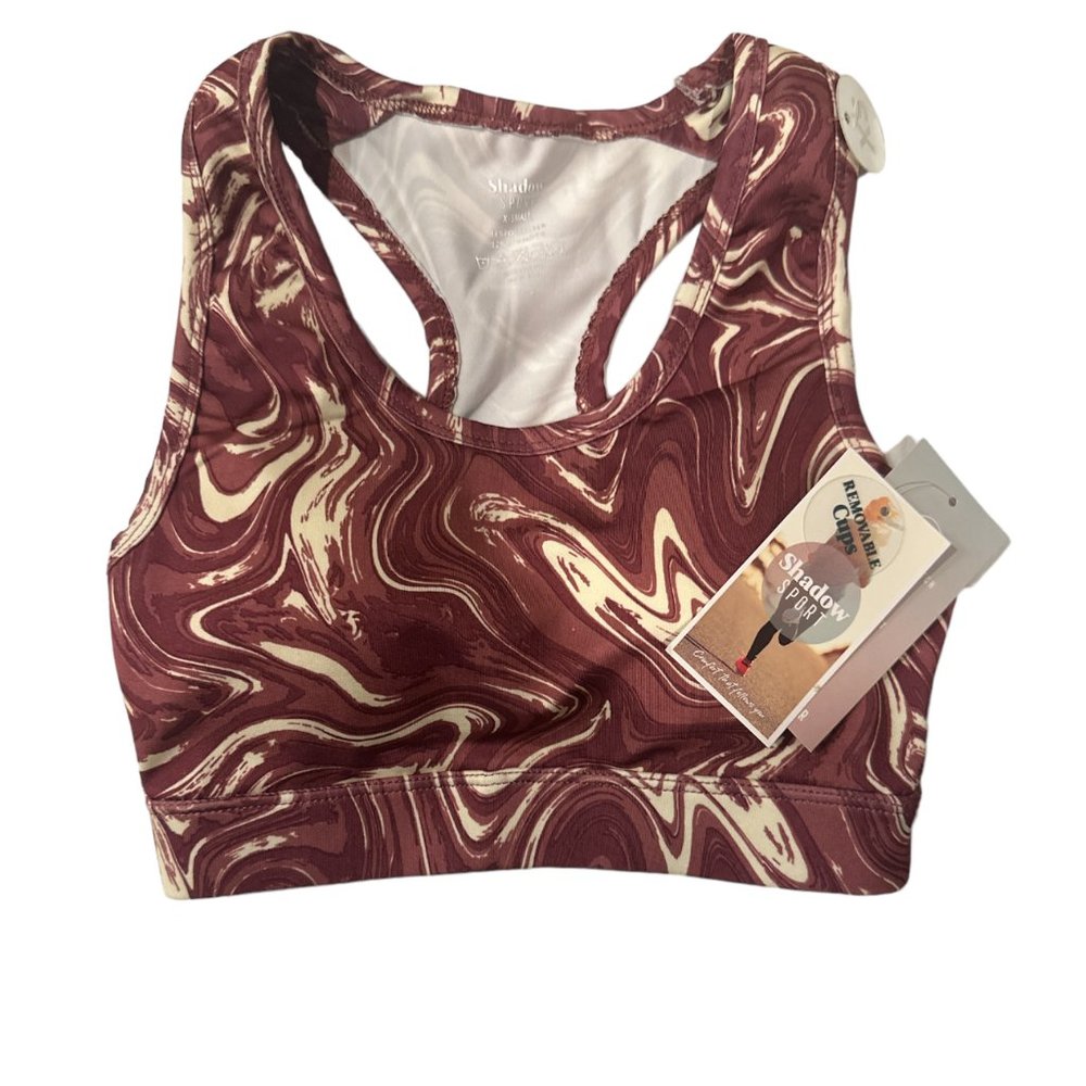 SHADOW SPORT BRA MULTICOLOR XS SIZE NEW WORKOUT YOGA FIT